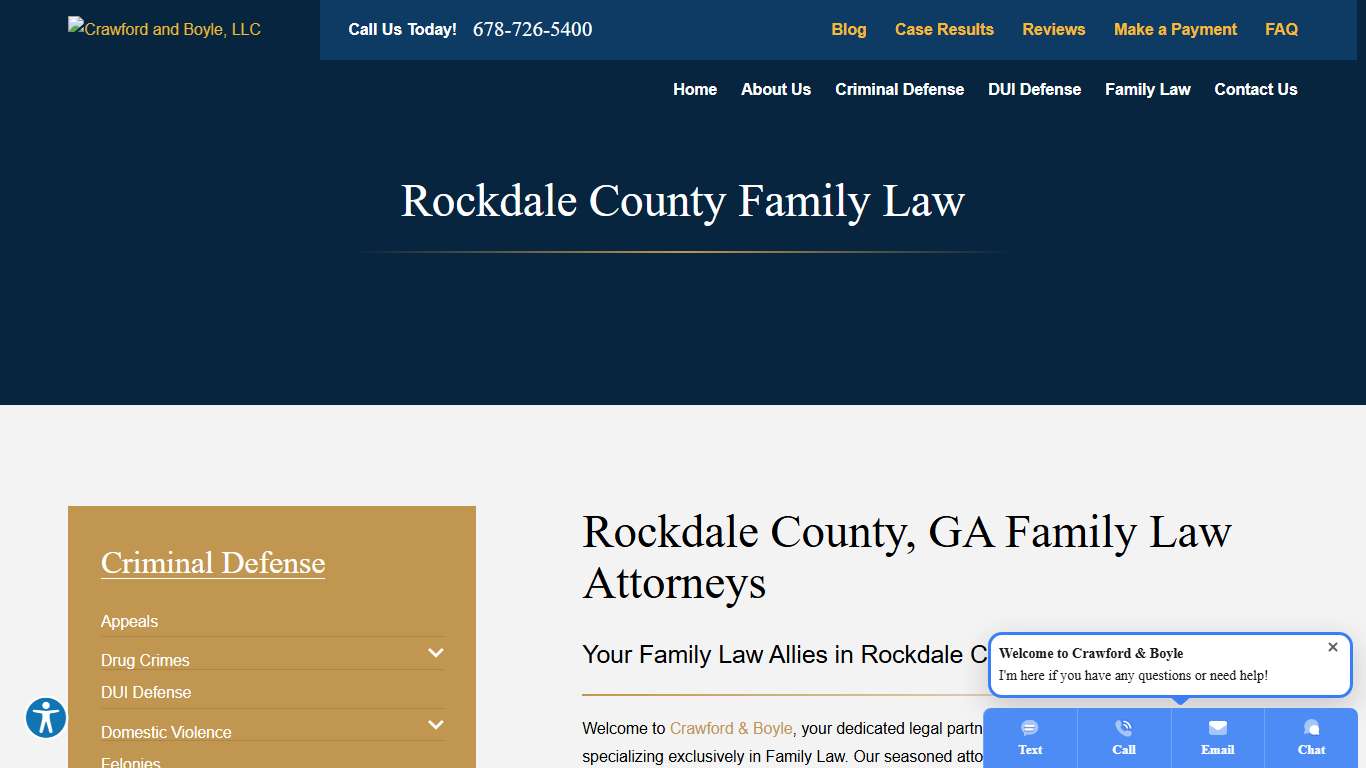 Rockdale County Family Law Crawford & Boyle, LLC